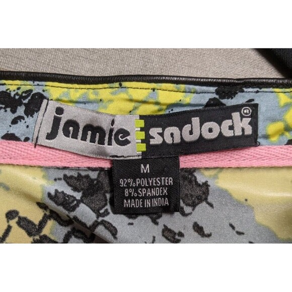 Women's JAMIE SADOCK 1/4 Zip Sleeveless Snakeskin Print Golf Dress M - Picture 12 of 14